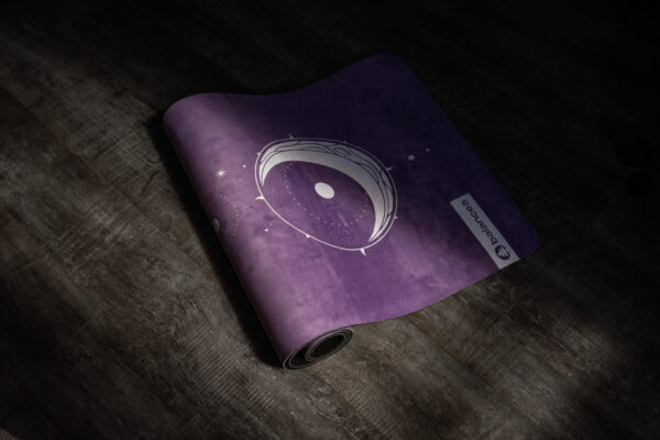 Lavender Stone Yoga Mat 5mm Non Slip Suede & TPE - Eco-Friendly Fitness & Exercise Mat for Home Gym, Pilates, Gaiam, Hot Yoga, and Meditation - Lightweight Durable 72 x 24 inch Workout Mat for Women & Men - Image 4